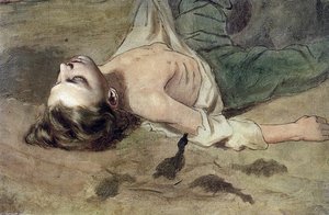 Etude Lying To The Boy's Painting 'the Court Pugachev' — Vasily Grigoryevich Perov