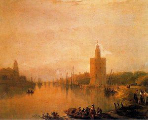 The Guadalquivir And Torre Del Oro — David Roberts