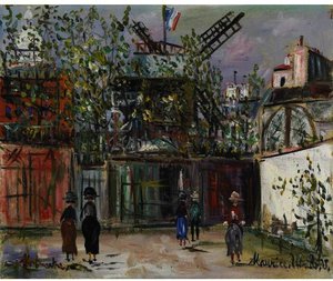 Le Moulin De La Galette At Montmartre 5 — Maurice Utrillo