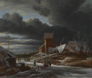 Winter Landscape, Jacob Isaacksz Van Ruisdael, C. 1665 — Jacob Isaackszoon Van Ruisdael