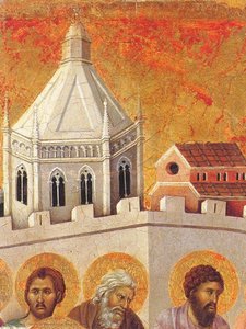 Funeral (detail) — Duccio Di Buoninsegna