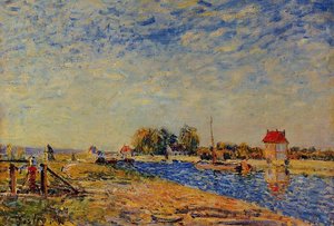 Morning Sun, Saint Mammes — Alfred Sisley