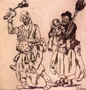 Máscaras De Los Cencerros — José Gutiérrez Solana