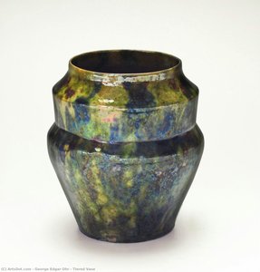 Tiered Vase — George Edgar Ohr, Abstract Expressionism