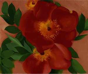 Two Austrian Copper Roses Iii — Georgia O'keeffe