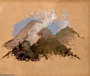 Etude De Volcan — Pierre Olivier Joseph Coomans, Neo-pompeian