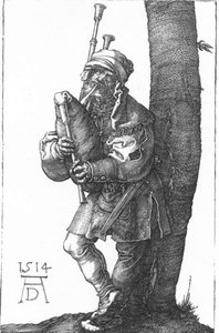 The Bagpiper — Albrecht Dürer, Northern Renaissance