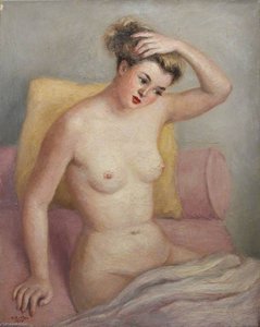Nude On A Pink Chair — Georges Van Houten, Other
