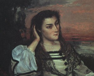 Portrait Of Gabrielle Borreau — Gustave Courbet