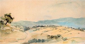 Moroccan Landscape Near Tangiers — Eugène Delacroix, Romanticism