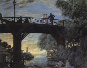 Bridge. Astrakhan — Boris Mikhailovich Kustodiev