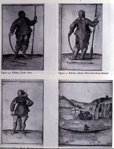 Eskimo (inuit) Man; Eskimo (inuit) Man Seen From Behind; Eskimo (inuit) Woman And Baby