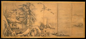 Four Accomplishments — Kano Motonobu, Yamato E