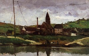 View Of Bonnieres — Paul Cézanne