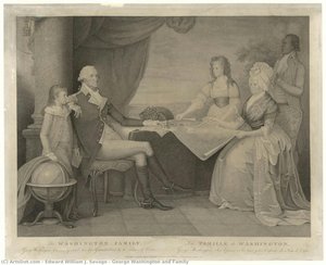 George Washington And Family — Edward William J. Savage