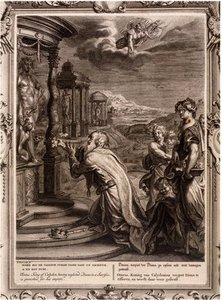 Oeneus king of calydon having neglected diana in a sacrifice is punished for his impiety