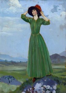 The Red Feather — Augustus Edwin John