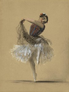 Dancer Pepita Da Oliva — Adolph Von Menzel