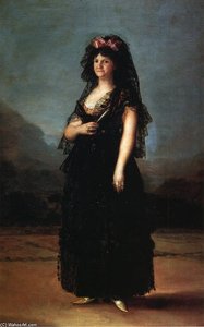 Queen María Luisa Wearing A Mantilla — Francisco José De Goya Y Lucientes