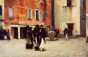 Leaving Church, Campo San Canciano, Venice — John Singer Sargent, Impressionism