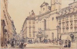 Michaelerplatz And Carbon Market In Vienna — Rudolf Von Alt