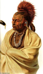 Wakusasse Musquake Indian — Karl Bodmer