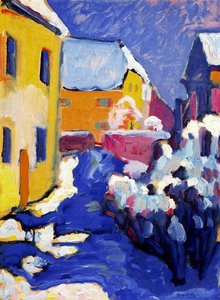 Cementerio Y Casa Parroquial En Kochel — Wassily Wassilyevich Kandinsky