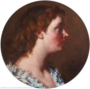 Portrait Of A Girl In Profile — Thomas Stuart Smith