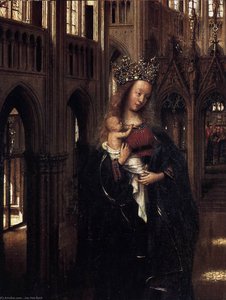 Madonna In The Church (detail) — Jan Van Eyck