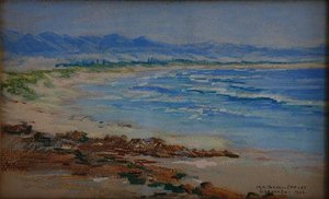 Beach At Coronado, (painting) — Mary Agnes Yerkes