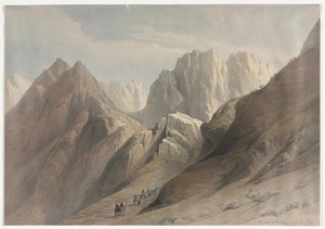 Ascent Of The Lower Range Of Sinai — David Roberts