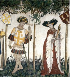 Braves And Heroines Series Goffredo Di Buglione And Delfila — Giacomo Jaquerio