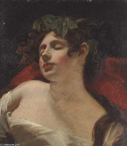 A Sleeping Bacchante Recto, And Lucy On The Rocks Verso — George Henry Harlow