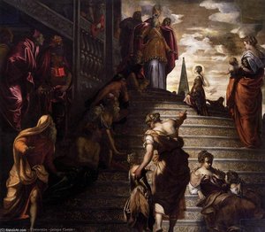 The Presentation Of The Virgin — Jacopo Tintoretto, Baroque