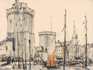 La Rochelle Harbour Entrance — Herman Armour Webster