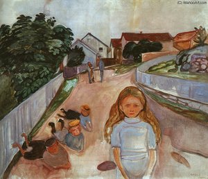 Gata I Åsgårdstrand Rasmus Meyer Collection, Bergen. — Edvard Munch