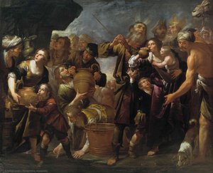 Moses and the water from the stone