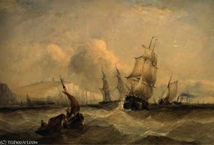 The crowded channel off dover