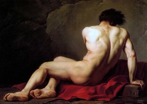 Male Nude Known As Patroclus — Jacques-louis David, Neoclassicism