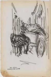 Wagon In Alleyway — George Benjamin Luks