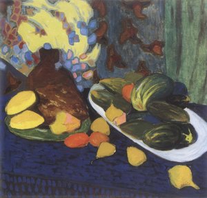 Still life with fruits and vegetables