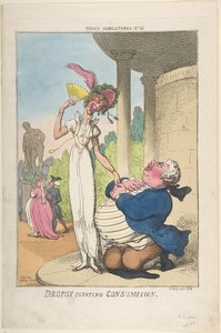 Dropsy Courting Consumption — Thomas Rowlandson