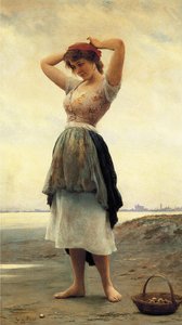 On The Beach — Eugen Von Blaas