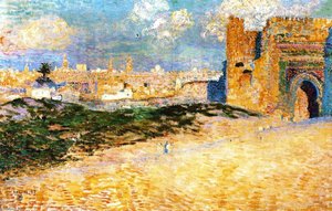 Mansour-el-hay Gate, Meknes (also Known As La Porte De Mansour El Hã Lj [mã©quinez]) — Theo Van Rysselberghe, Post-impressionism