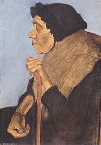 Old Blind Woman Sitting — Paula Modersohn-becker