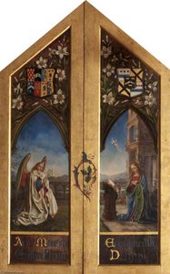 Triptych With The Virgin Annunciate And Archangel Gabriel (outsides Of Wings) — Rebecca Dulcibella Orpen