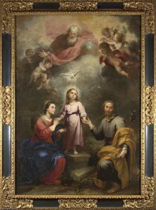 The Heavenly And Earthly Trinities (the Pedroso Murillo) — Bartolomé Esteban Murillo, Baroque