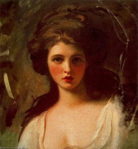 Retrato De Lady Hamilton Como Circe — George Romney
