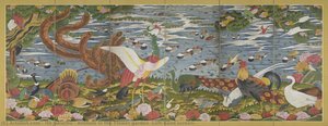 Animals in the Flower garden (Left-hand screen)
