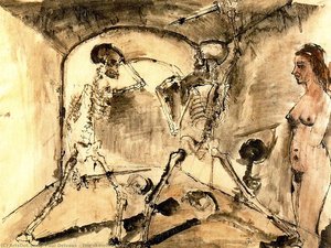 The Skeletons Duel — Paul Delvaux
